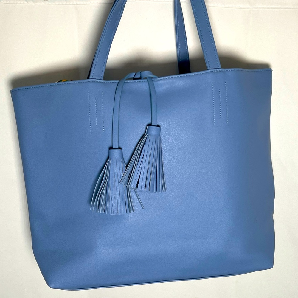 Beautiful Blue - Macy’s Tote Bag w/Tassels